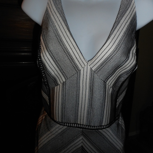 NWT Nordstrom black & white stripe dress, Med - Picture 4 of 9